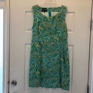 Jones New York Signature paisley sleeveless dress, Size 14